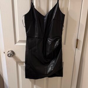 Francesca’s faux leather dress. NWT